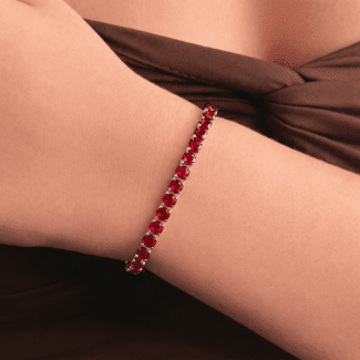 Pulseira Riviera Rubi Cravejada