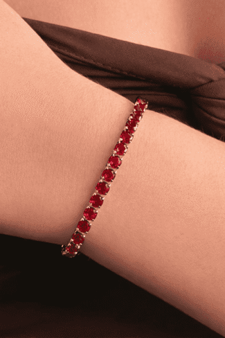 Pulseira Riviera Rubi Cravejada