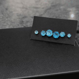 Brinco Trio Ponto de Luz Aqua