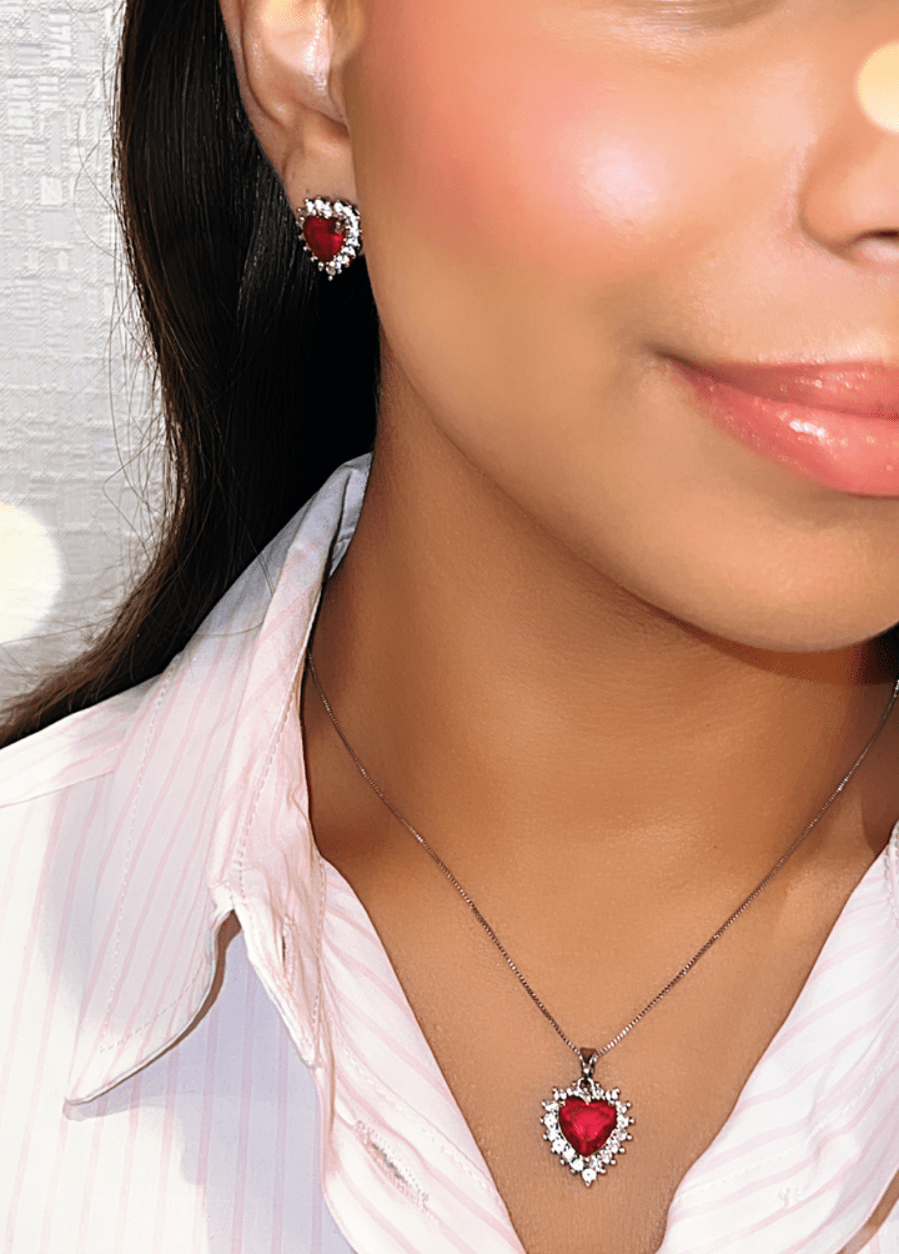 conjunto coração princess rubi