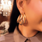 Brinco Argola Tripla Bold Ouro 18k