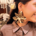 Brinco Maxi Flor Bold Ouro 18k