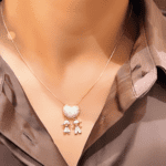 Colar Amor de Mãe Cravejado Ouro 18k