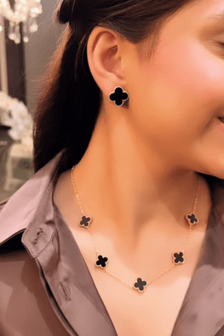Conjunto Trevo Inspiração Ouro 18k
