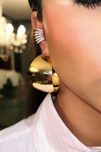 Brinco Argola Maxi Lisa Ouro 18k