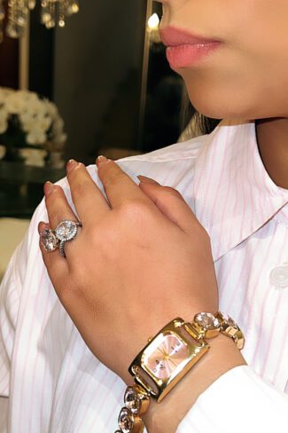 Relógio Rosé Glow Dourado