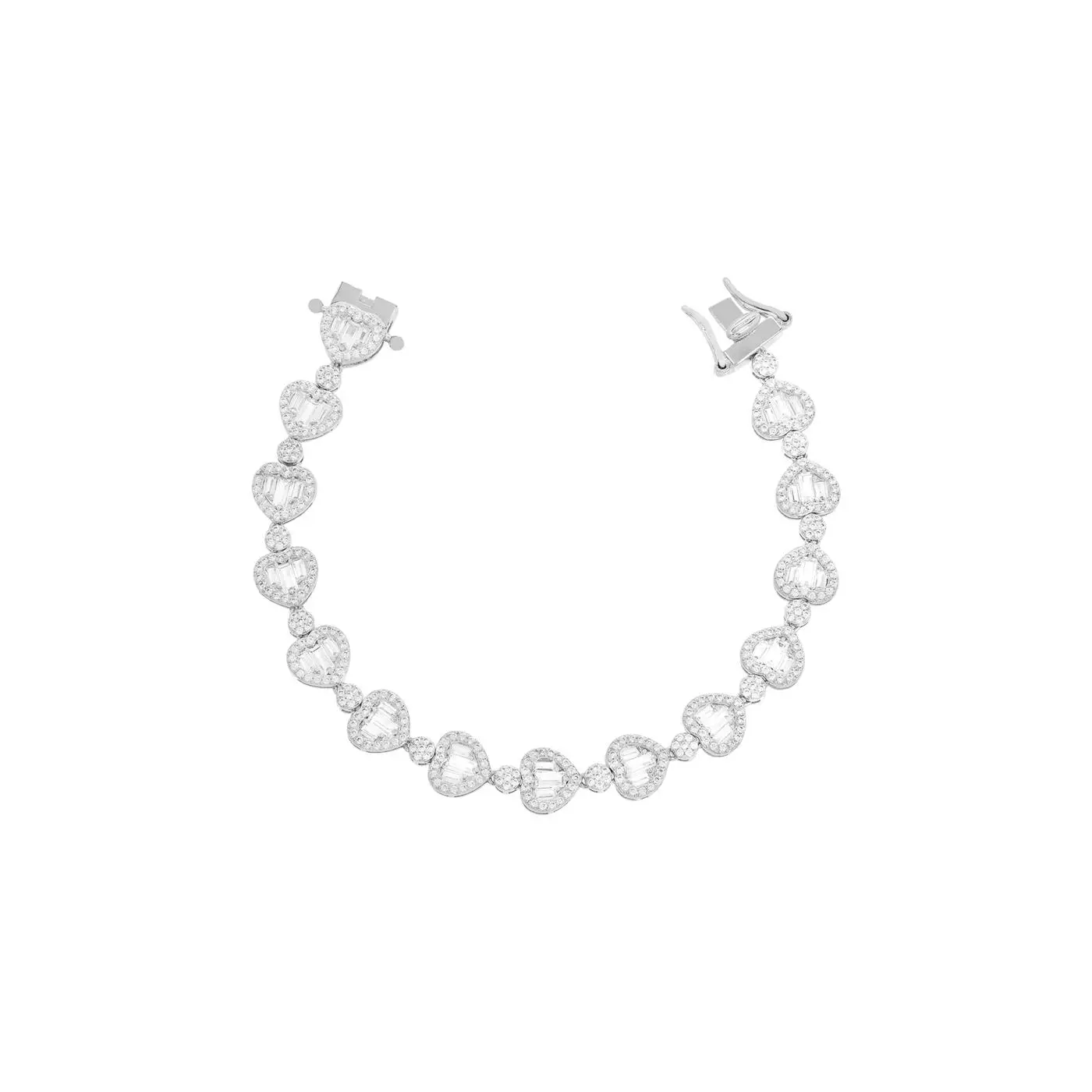 Pulseira Coração Zircônias