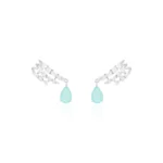 Ear Hook Triplo com Gota Pendente