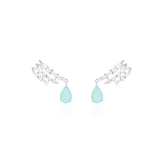 Ear Hook Triplo com Gota Pendente