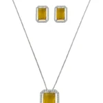 Conjunto Citrino Elegance Ouro 18k